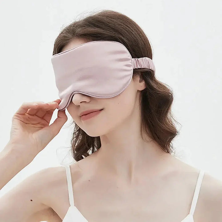 Adjustable Bamboo Silk Sleep Mask with Contoured Light-Blocking Design | Silky Darkness for Deeper Rest | Sleep Masks