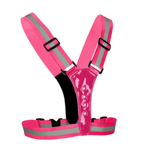 Adjustable LED Vest for Night Running with 3 Lighting Modes | Be Seen on Dark Roads | LED Vests