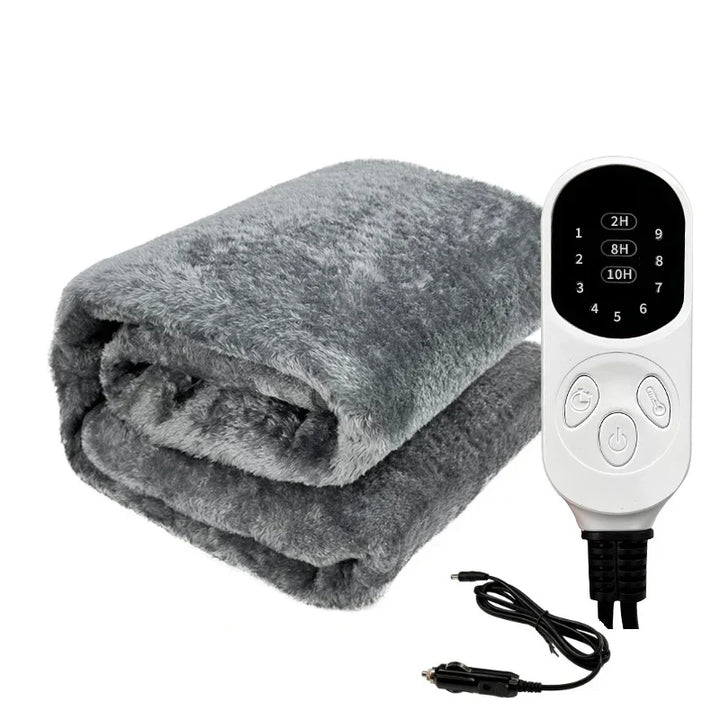12V Heated Blanket with 9 Heat Levels and Auto Shut-Off for Vehicles | 12V Heat for SUVs, Trucks, Campers | Heated Blankets