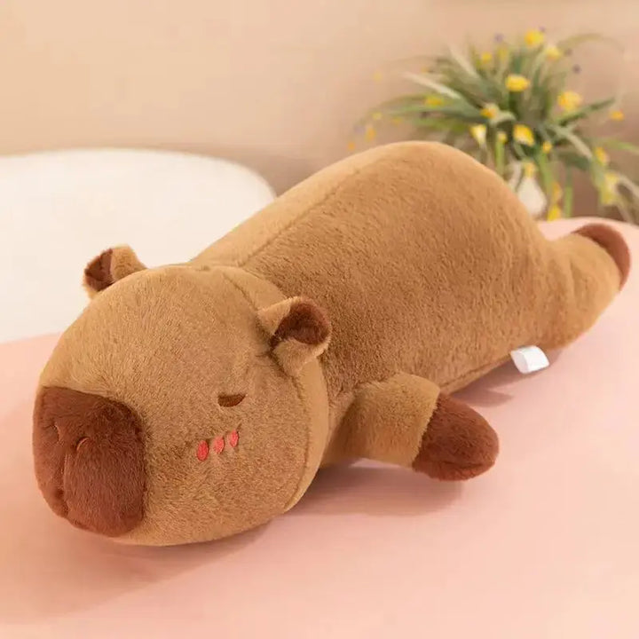Giant Capybara Plush Pillow with Soft Cartoon Body for Cuddling | Giant Capybara for Cosy Hugs | Plush Pillows