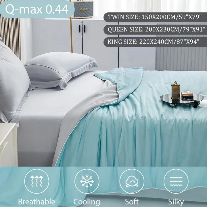 Cooling Comforter for Hot Sleepers, Lightweight and Reversible | Cool Touch for Warm Nights | Comforters