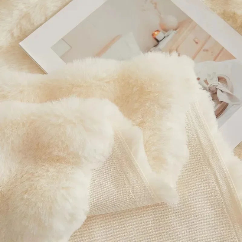 Plush Faux Fur Style Couch Throw with Non-Slip Surface | Faux Fur Plush for Your Couch | Throw Blankets