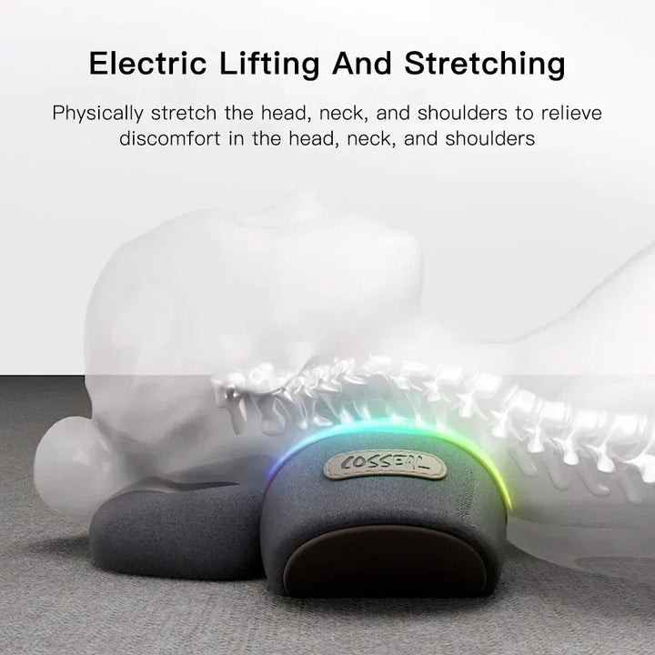 Neck Massage Pillow with Heat, Vibration and Adjustable Air Support | Heat, Vibration and Air in One | Massage Pillows