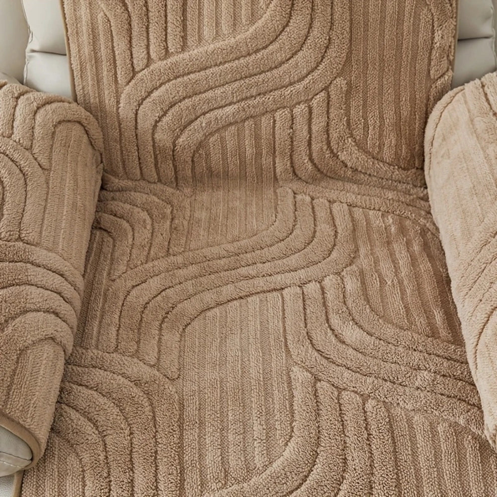 Thickened Plush Anti-Slip Recliner Cover, 22 x 79in Microfiber | Plush Cover for Favorite Recliners | Recliner Covers