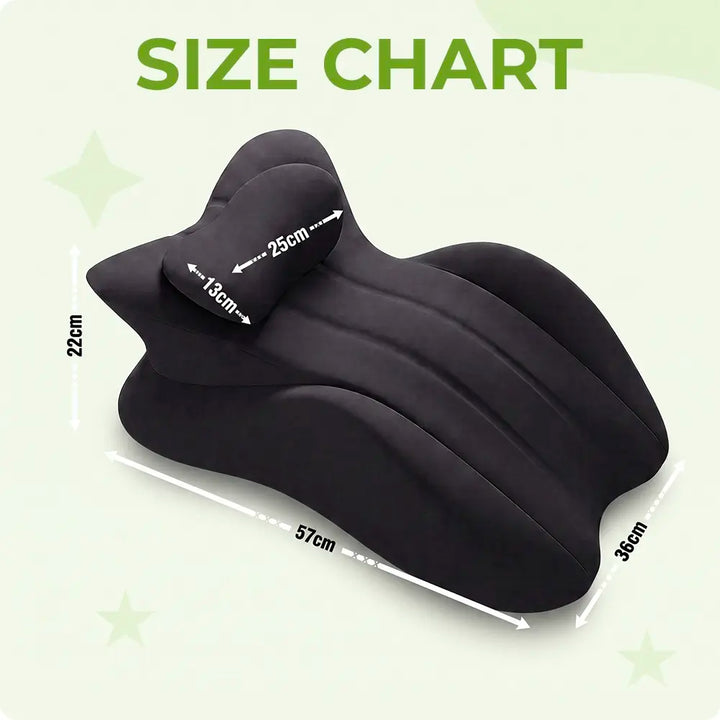 Inflatable Comfort Pillow for Every Position in Four Colours | Adjustable Support Anywhere | Inflatable Pillows