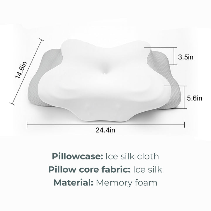 Butterfly Memory Foam Neck Pillow 2.0 with Upgraded Design | Upgraded Butterfly Neck Support | Bed Pillows