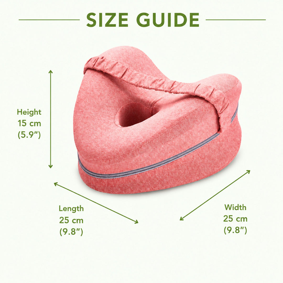 Memory Foam Leg and Knee Support Pillow for Side Sleepers | Hip and Knee Alignment | Wedge Pillows