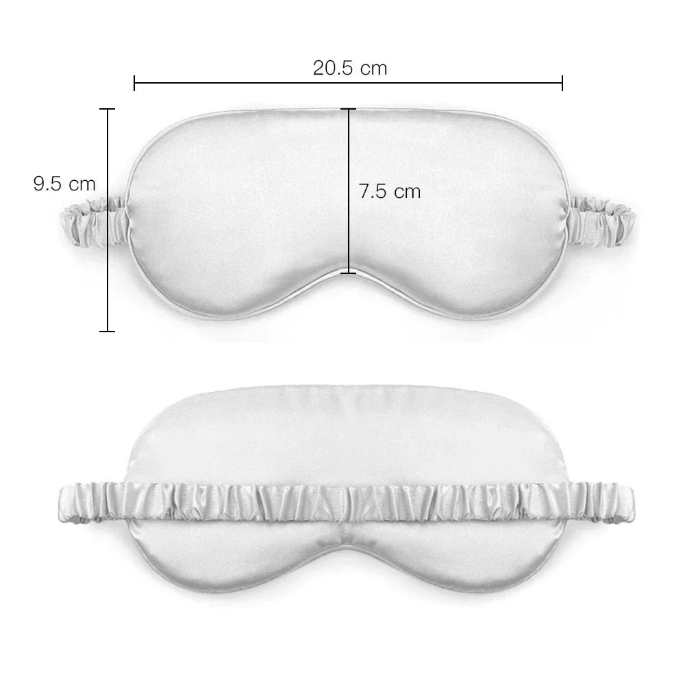 22 Momme Mulberry Silk Sleep Eye Mask for Deep, Dark Rest | Pure Mulberry Silk for Dark, Calm Sleep | Sleep Masks