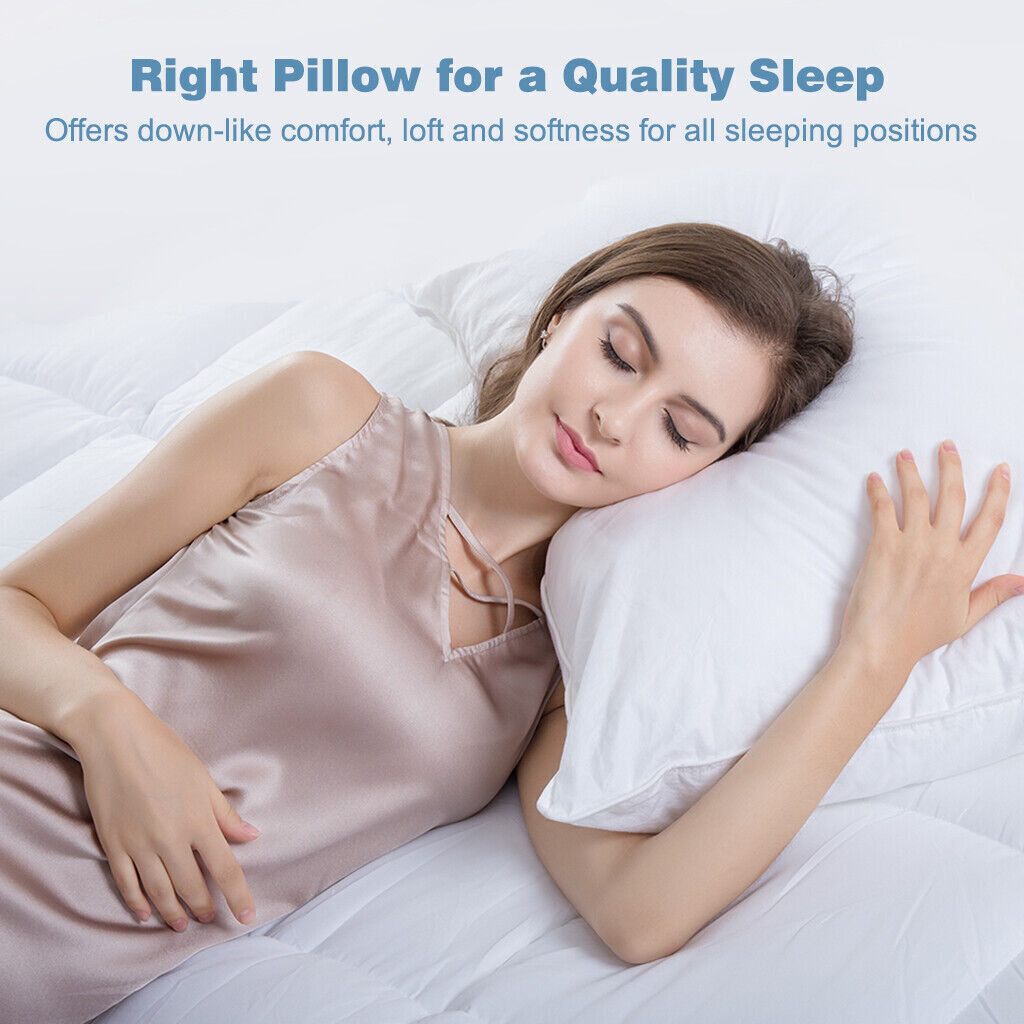 3-in-1 Microfibre Sleeping Pillow with Allergen-Resistant Coating | All-Night Comfort, Cool Feel | Bed Pillows