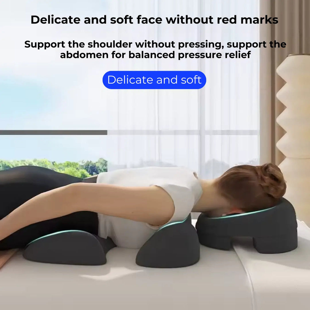 Massage Cradle Pillow Set for Comfortable Face-Down Lying | Face-Down Comfort at Home | Face Down Pillows