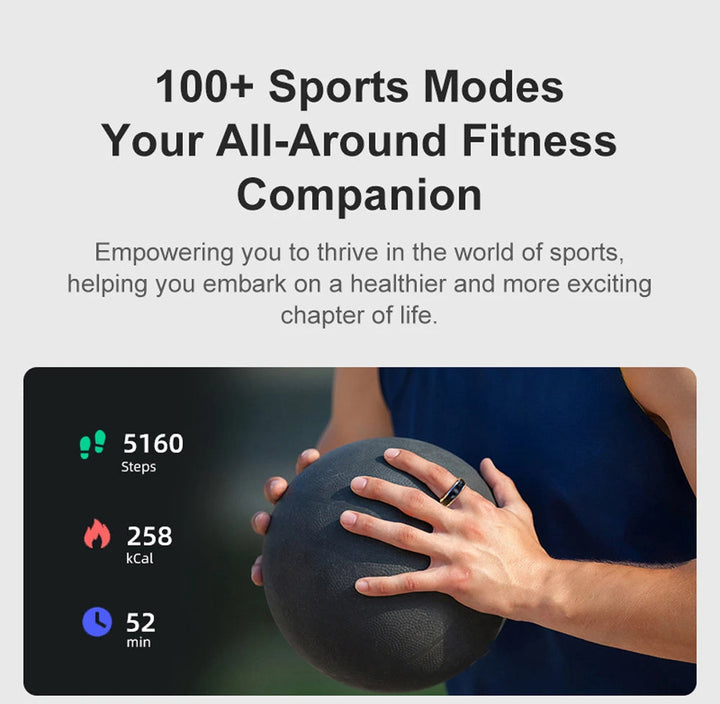 Smart Ring with Rotating Spinner, Charging Case and Sleep Tracking | Track Your Day and Fidget Too | Smart Rings