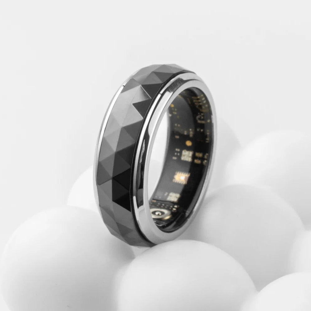 Smart Ring with Rotating Spinner, Charging Case and Sleep Tracking | Track Your Day and Fidget Too | Smart Rings