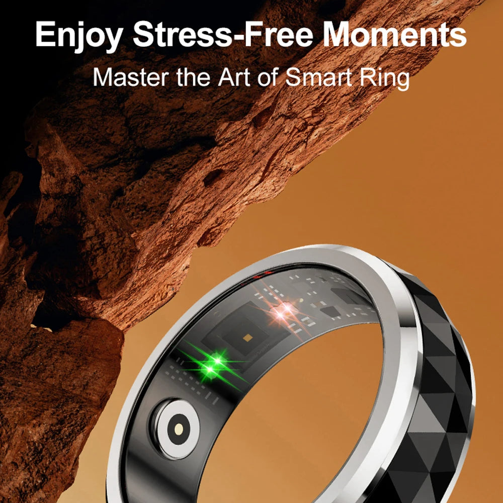 Smart Ring with Rotating Spinner, Charging Case and Sleep Tracking | Track Your Day and Fidget Too | Smart Rings