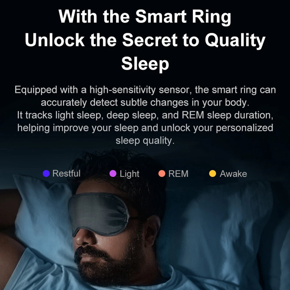 Smart Ring with Rotating Spinner, Charging Case and Sleep Tracking | Track Your Day and Fidget Too | Smart Rings