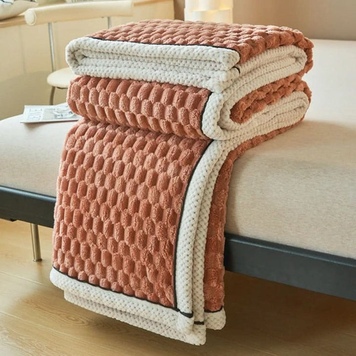 Sherpa Fleece Blanket with Nubbed Finish for Cold Evenings in Six Colours | Cloud-Soft Nubbed Sherpa Blanket | Throw Blankets