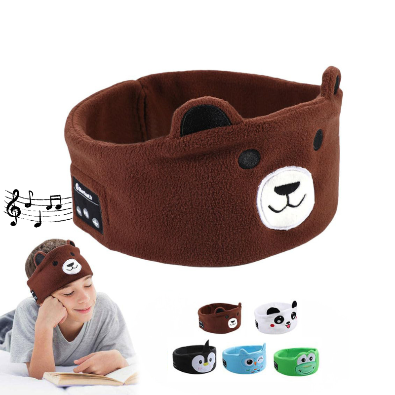 Kids Bluetooth Sleep Mask with Speakers and Cute Animal Designs | Bedtime Stories Without Earphones | Sleep Masks