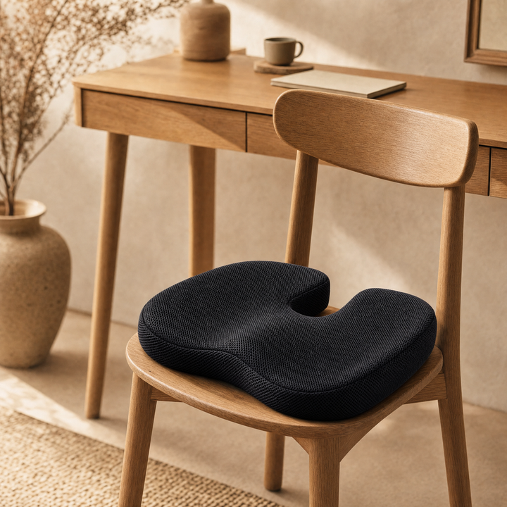 U-Shaped Cutout Seat Cushion for Tailbone Comfort at Work and Driving | U-Shaped Cutout for Tailbone Relief | Seat Cushions