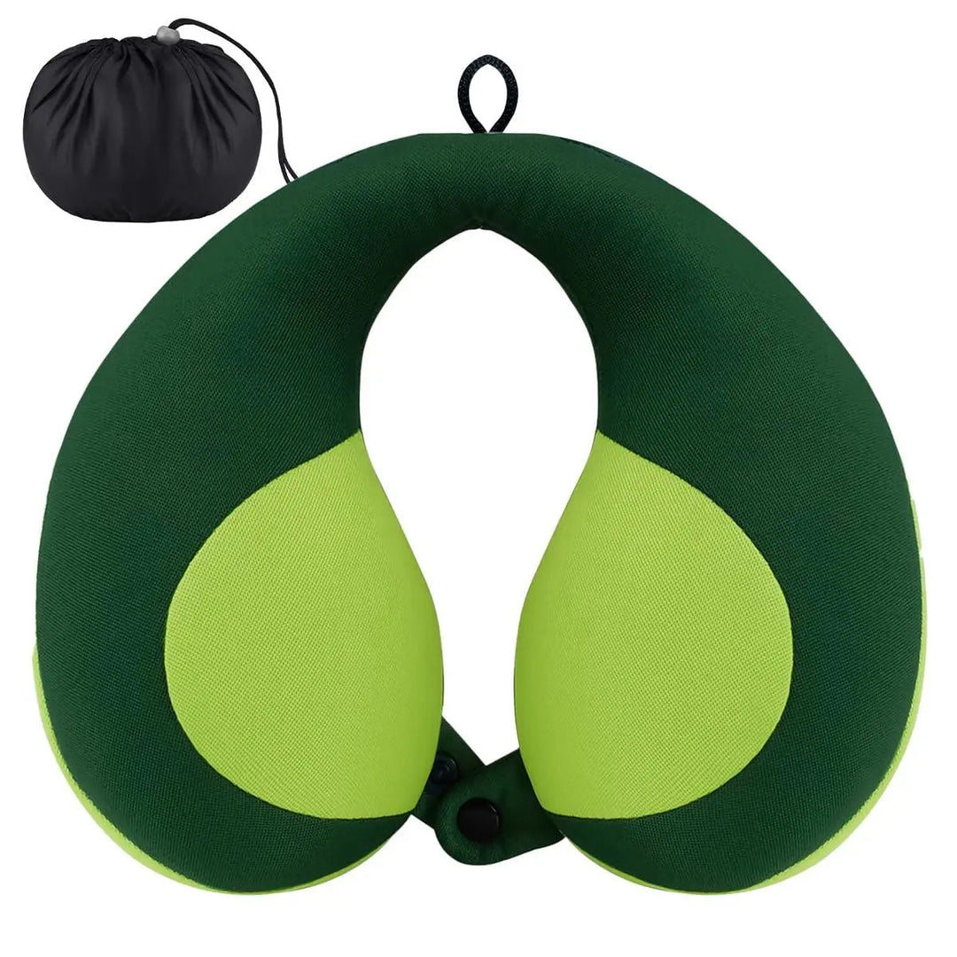 Velvety Plush U-Shaped Travel Pillow for Cars, Planes and Strollers | Strapless U-Shape Comfort on the Go | Travel Pillows
