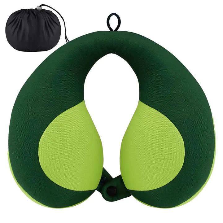 Velvety Plush U-Shaped Travel Pillow for Cars, Planes and Strollers | Strapless U-Shape Comfort on the Go | Travel Pillows