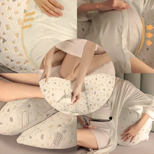 U-Shaped Full Body Pregnancy Pillow with Removable Washable Cover | U-Shaped Support From Bump to Toes | Maternity Pillows