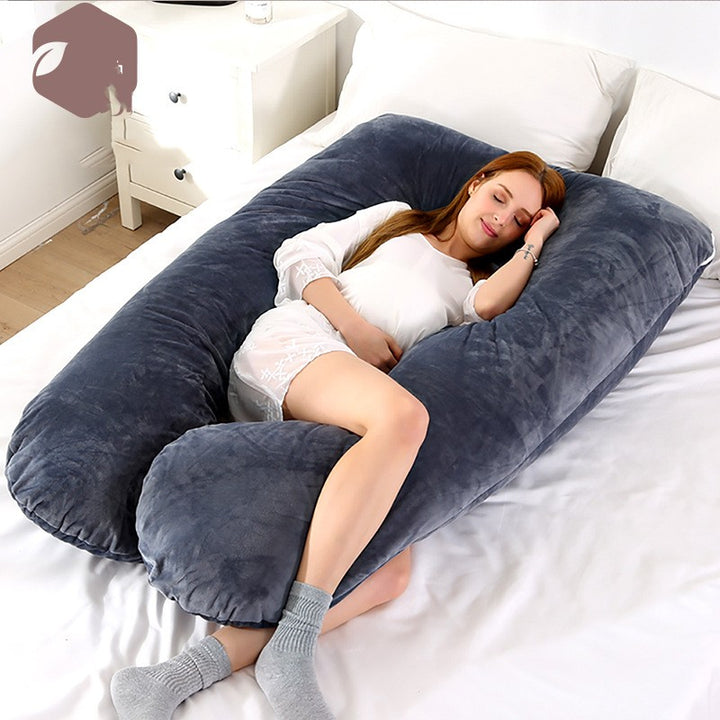 U-Shaped Full Body Pregnancy Pillow for Side Sleeping and Maternity Support