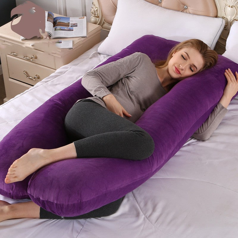 U-Shaped Full Body Pregnancy Pillow for Side Sleeping and Maternity Support