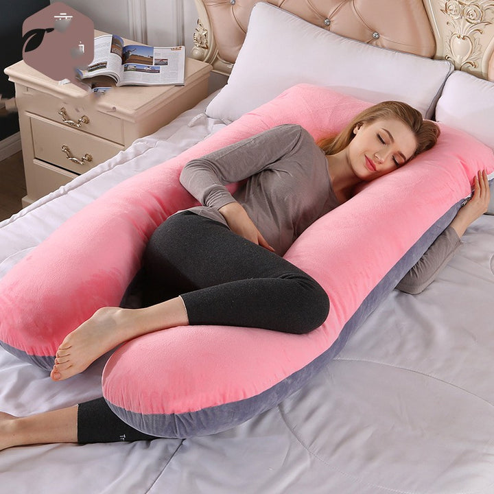 U-Shaped Full Body Pregnancy Pillow for Side Sleeping and Maternity Support