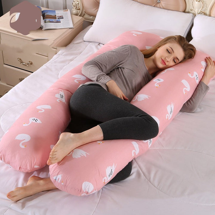 U-Shaped Full Body Pregnancy Pillow for Side Sleeping and Maternity Support
