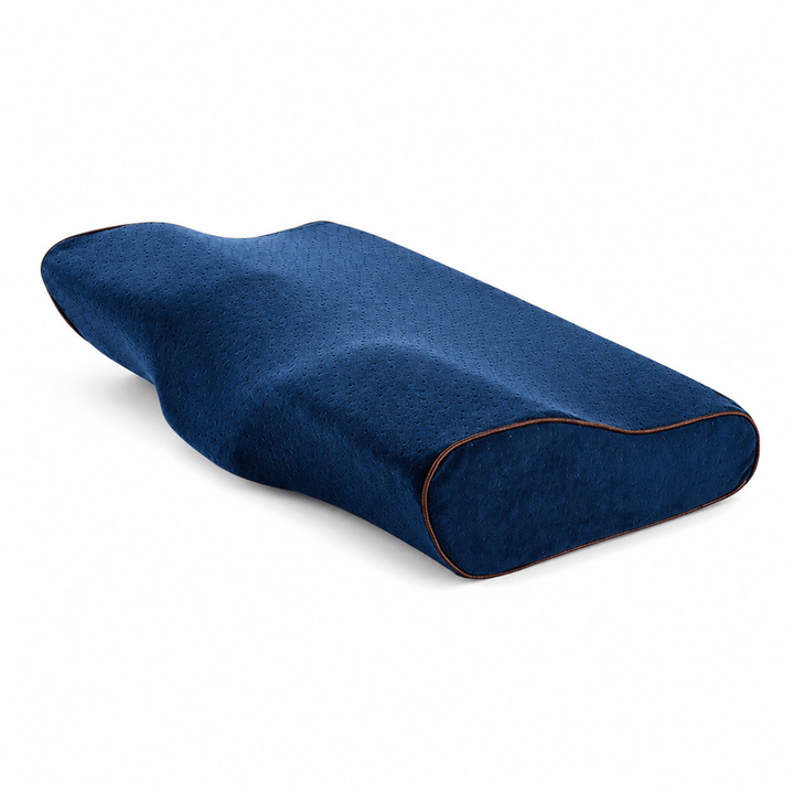 Butterfly Contour Memory Foam Pillow with Two Heights and Velvet Cover | Contour Pillow With Velvet-Look Covers | Bed Pillows