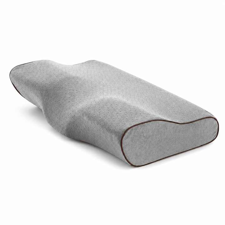 Butterfly Contour Memory Foam Pillow with Two Heights and Velvet Cover | Contour Pillow With Velvet-Look Covers | Bed Pillows