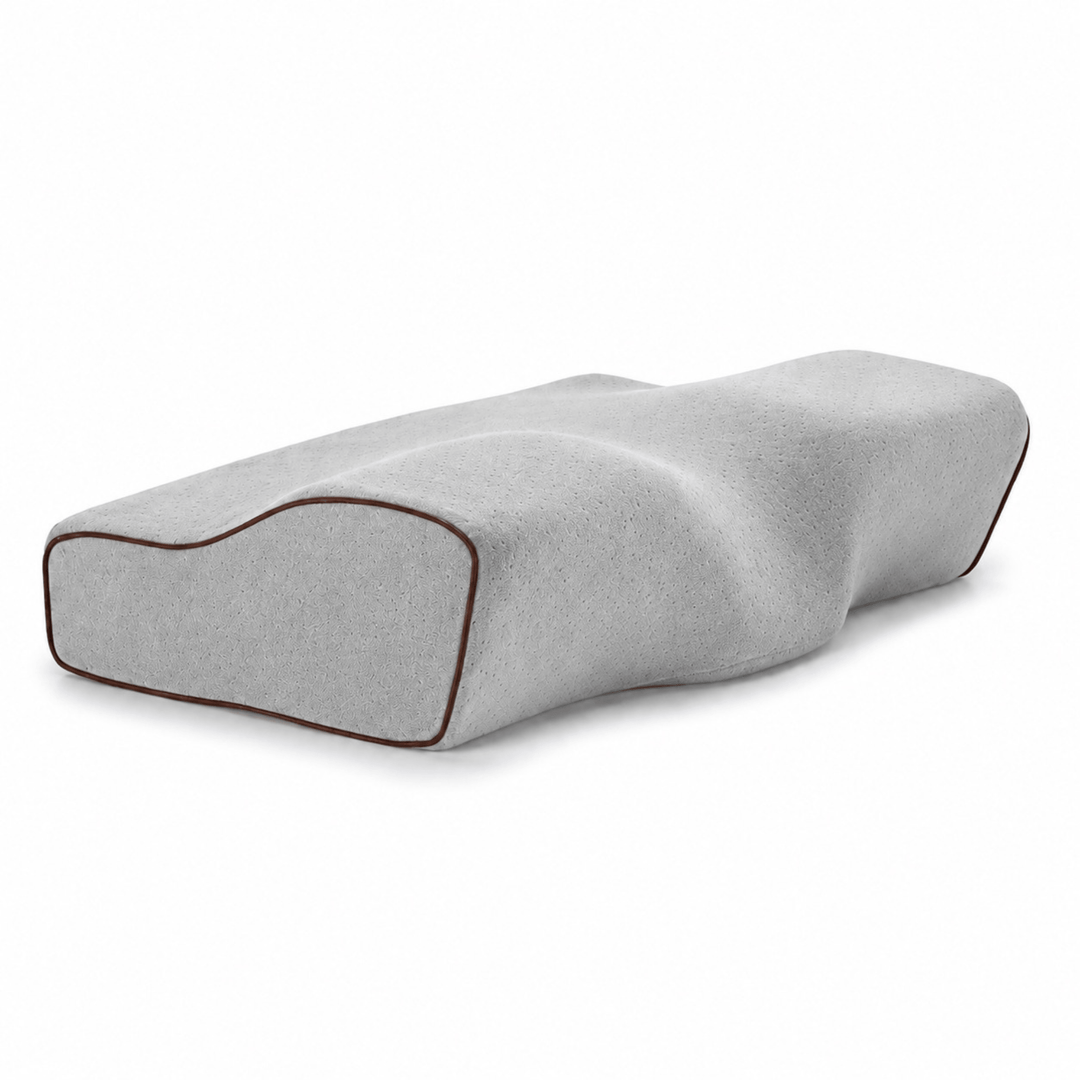 Butterfly Contour Memory Foam Pillow with Two Heights and Velvet Cover | Contour Pillow With Velvet-Look Covers | Bed Pillows