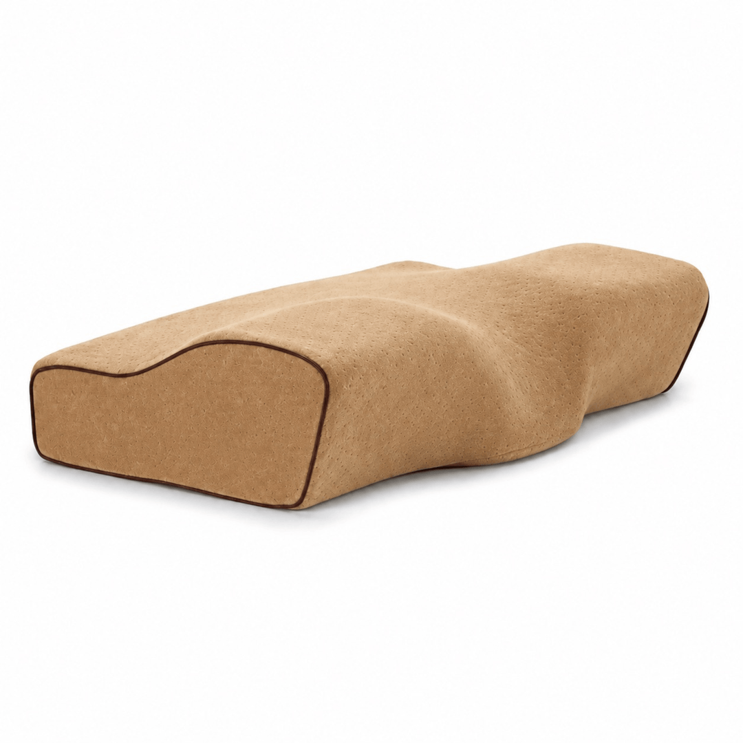 Butterfly Contour Memory Foam Pillow with Two Heights and Velvet Cover | Contour Pillow With Velvet-Look Covers | Bed Pillows