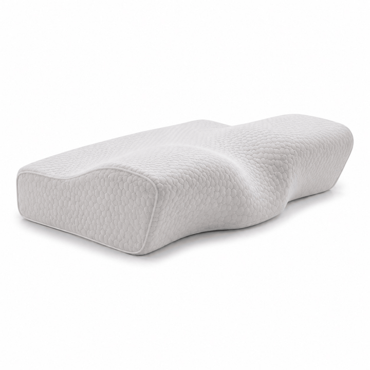 Butterfly Contour Memory Foam Pillow with Two Heights and Velvet Cover | Contour Pillow With Velvet-Look Covers | Bed Pillows