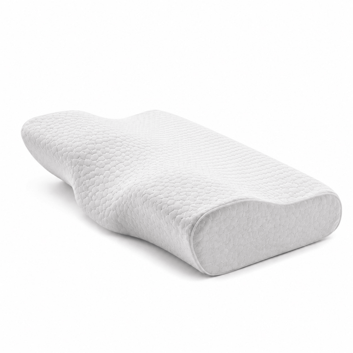 Butterfly Contour Memory Foam Pillow with Two Heights and Velvet Cover | Contour Pillow With Velvet-Look Covers | Bed Pillows