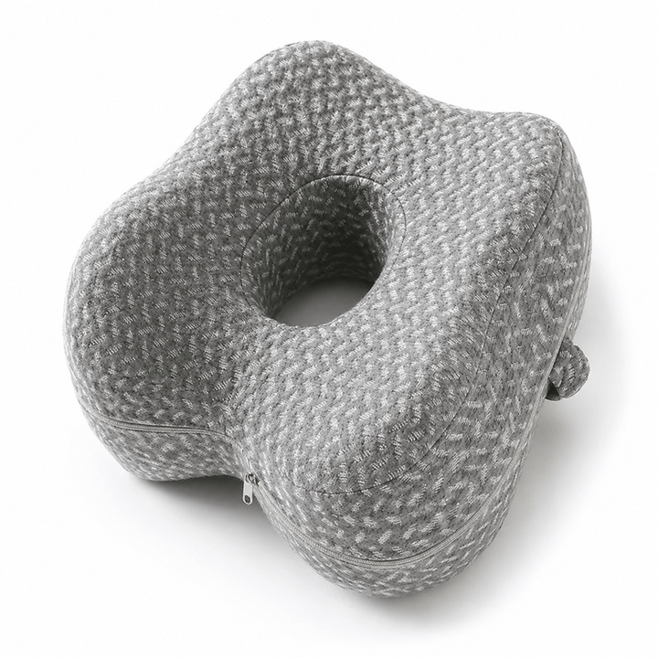 Butterfly Contour Memory Foam Knee Pillow with Elastic Strap | Strap-On Knee Support That Stays Put | Knee Pillows