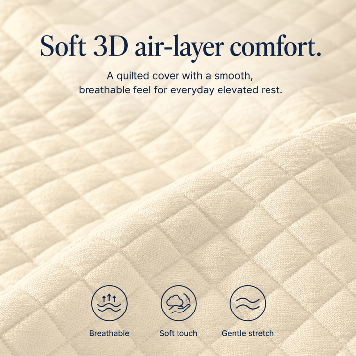 Contoured Wedge Pillow with Neck Support and Removable Zip Cover | Gradual Incline With a Neck Cradle | Wedge Pillows