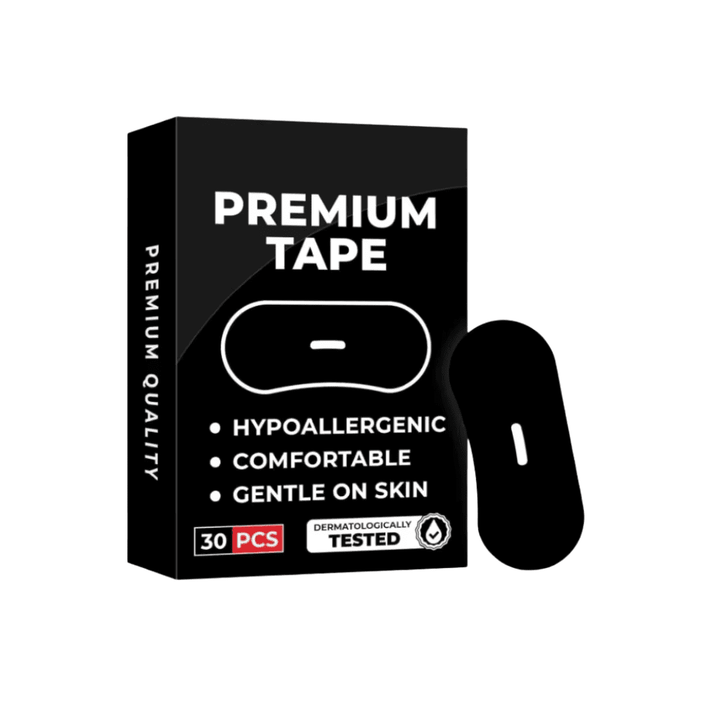 Cotton Sleep Mouth Tape Strips, Latex-Free, in 30, 60 or 90 Packs | Gentle Cotton Strips for Bedtime Routine | Sleep Accessories