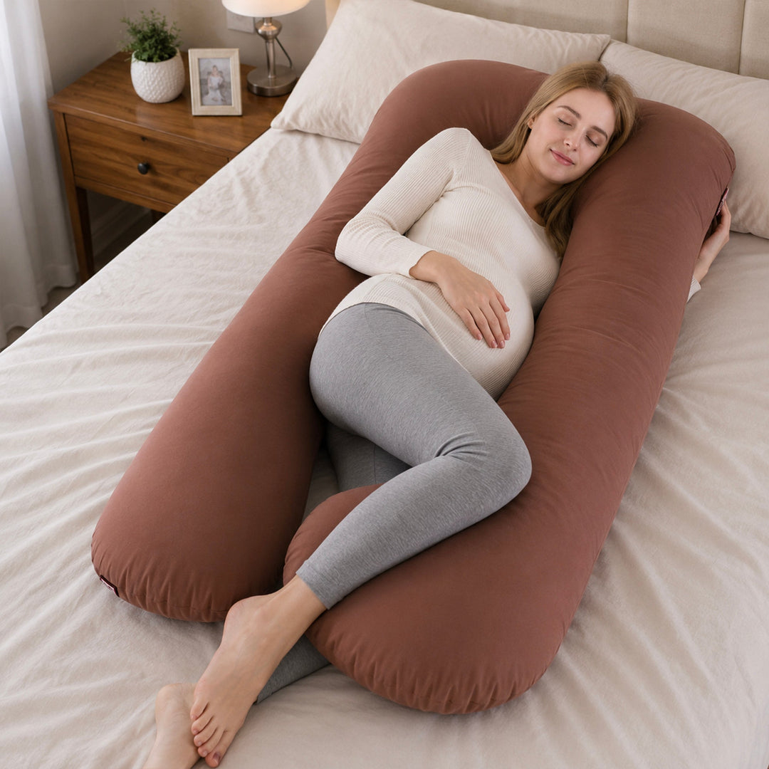 Pregnancy Pillow for Sleeping, Breastfeeding and Full Body Support | Support for Back, Hips, Legs and Belly | Pregnancy Pillows