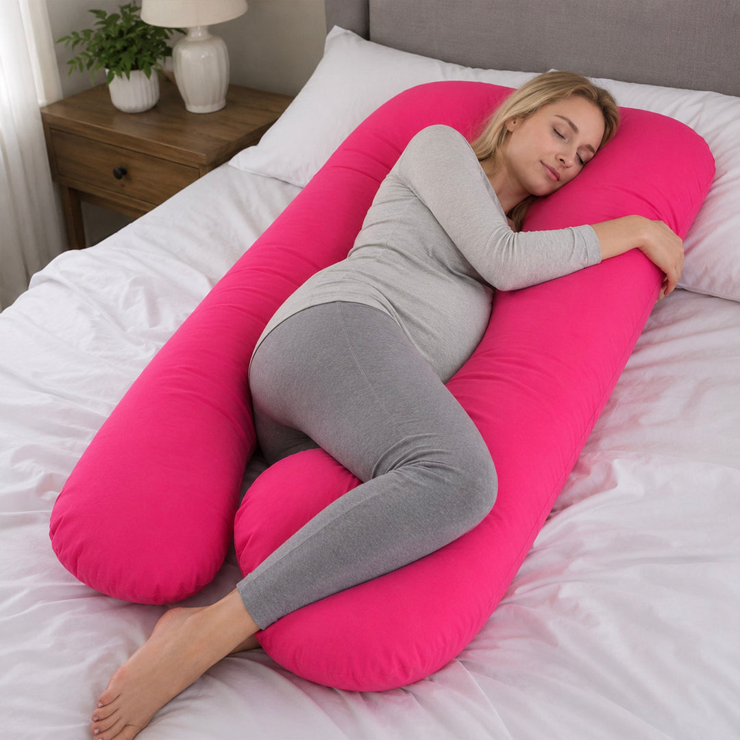 Pregnancy Pillow for Sleeping, Breastfeeding and Full Body Support | Support for Back, Hips, Legs and Belly | Pregnancy Pillows