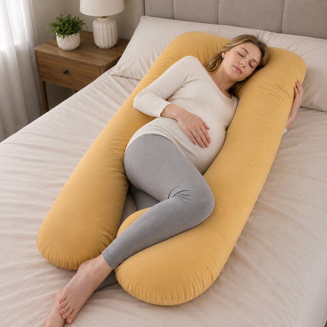 Pregnancy Pillow for Sleeping, Breastfeeding and Full Body Support | Support for Back, Hips, Legs and Belly | Pregnancy Pillows