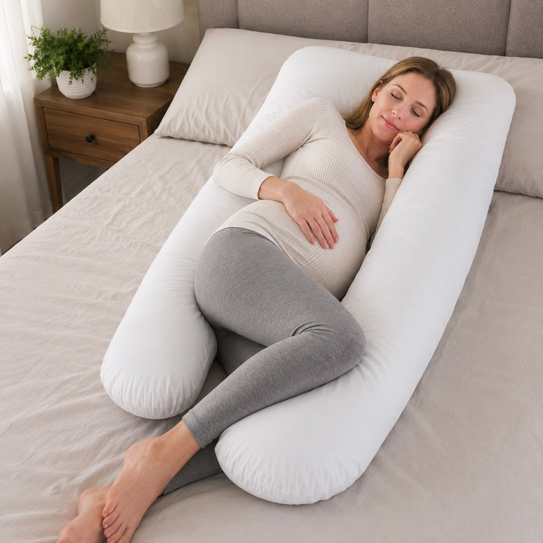 Pregnancy Pillow for Sleeping, Breastfeeding and Full Body Support | Support for Back, Hips, Legs and Belly | Pregnancy Pillows