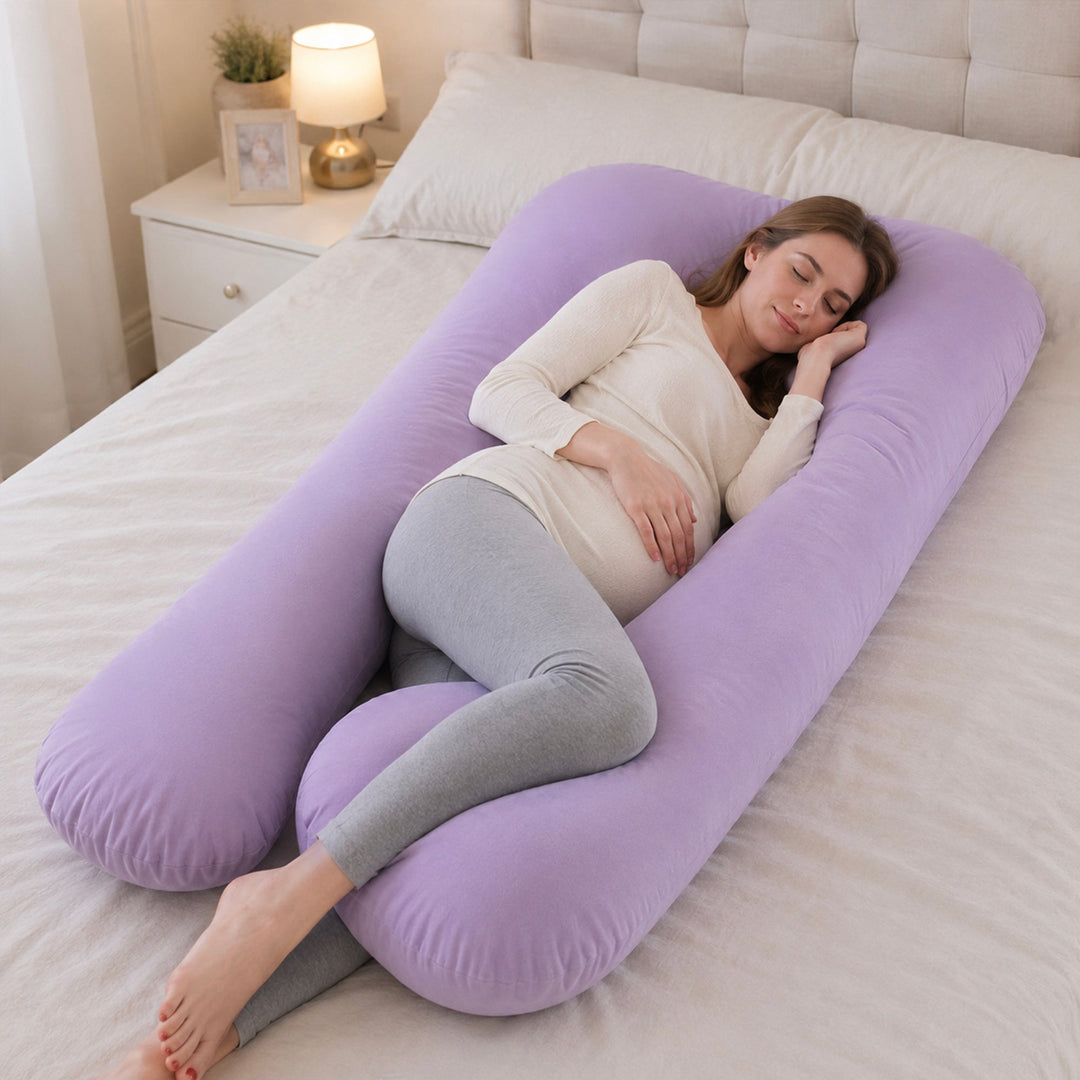 Pregnancy Pillow for Sleeping, Breastfeeding and Full Body Support | Support for Back, Hips, Legs and Belly | Pregnancy Pillows