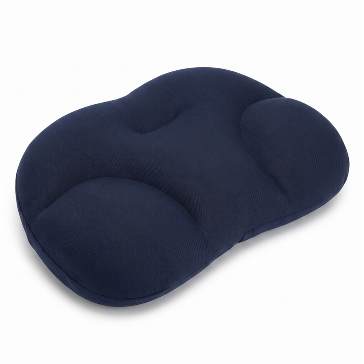 Plush Memory Foam Neck Pillow for Deep Sleep with 3D Contour | Plush Contour for Better Rest | Bed Pillows