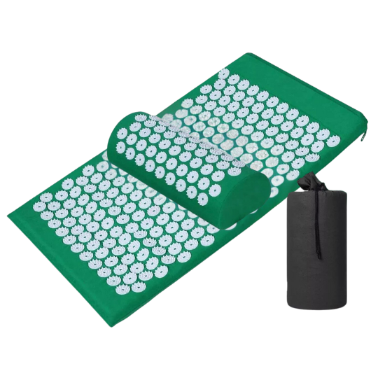 Acupressure Mat and Pillow Set with Hundreds of Pressure Points | Prickle-Point Relaxation Mat and Pillow | Acupressure Mats