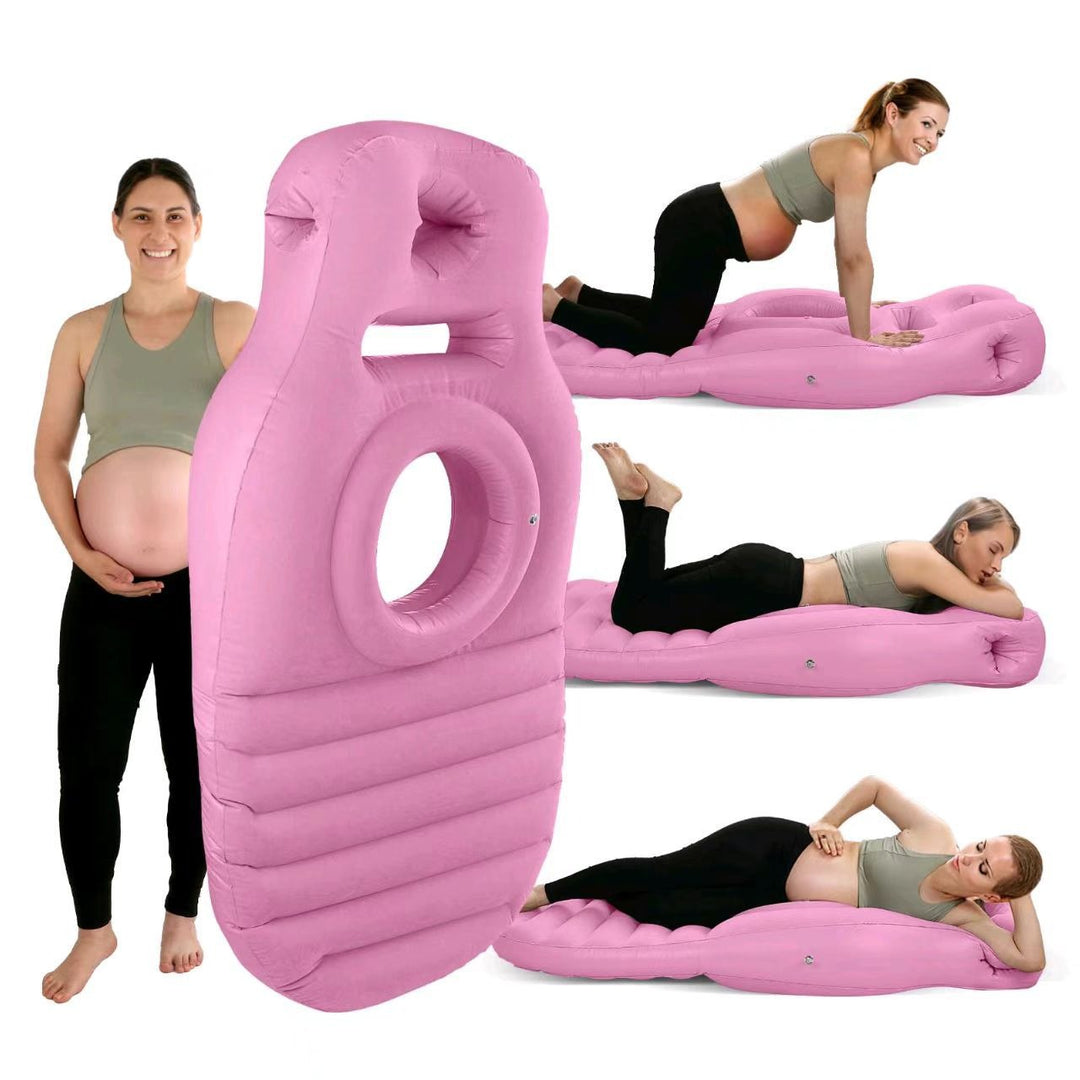 Inflatable Pregnancy Mattress with Belly Hollow and Two Air Chambers | Inflatable Rest With Bump Space | Pregnancy Pillows