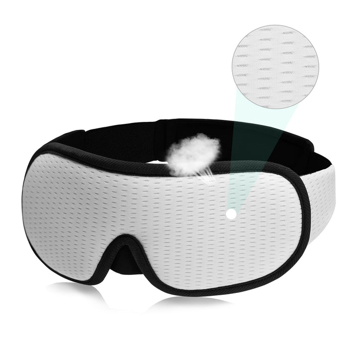 3D Contoured Sleep Mask for Total Blackout with Nose Light Seal | Dark Enough Even in Daylight | Sleep Masks