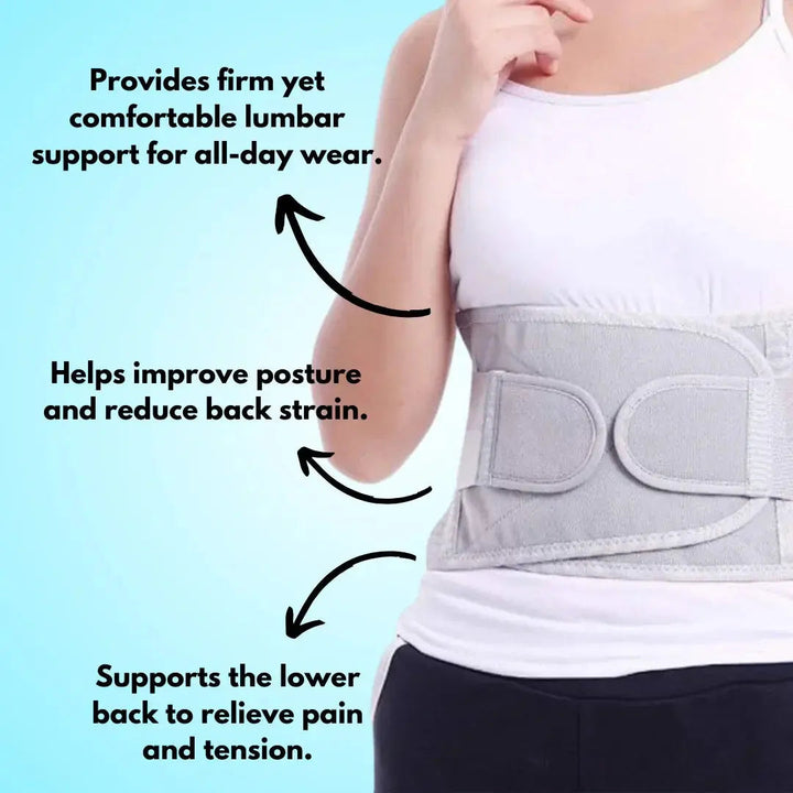 Breathable Mesh Support Belt with Dual Adjustable Straps | Discreet Mesh Support for Daily Wear | Support Belts