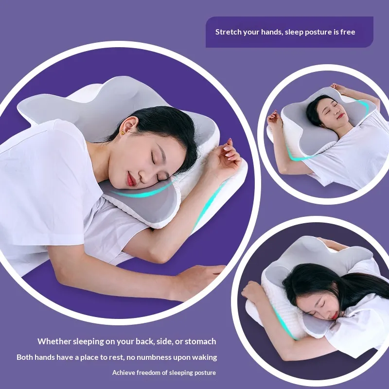 Wearclo | Ergonomic Sleep Support Pillow | Neck &amp; Head Alignment | Memory Foam