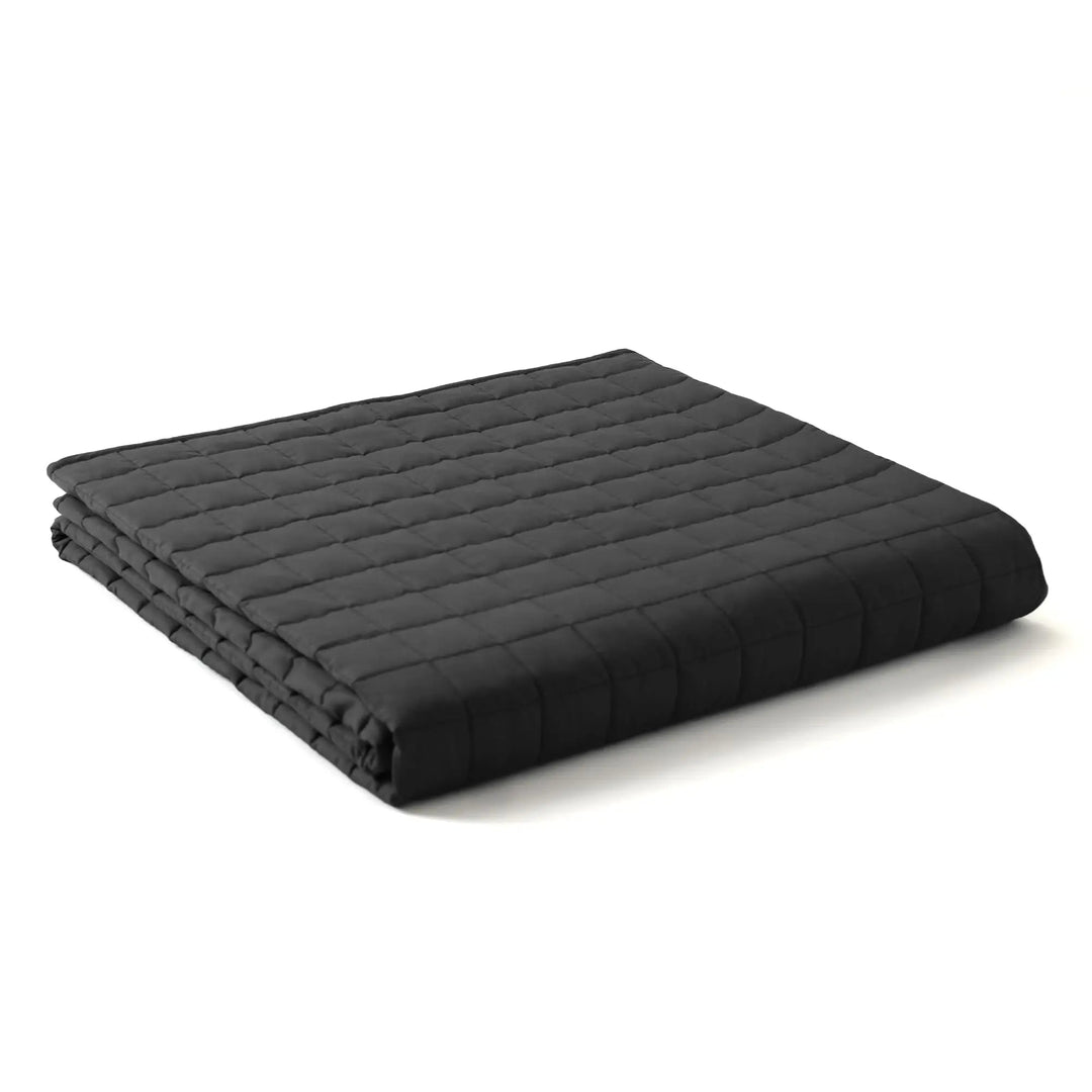Weighted Cooling Blanket with Glass Beads and Microfiber Shell, Machine Washable | Even Weight, Cool Comfort | Weighted Blankets
