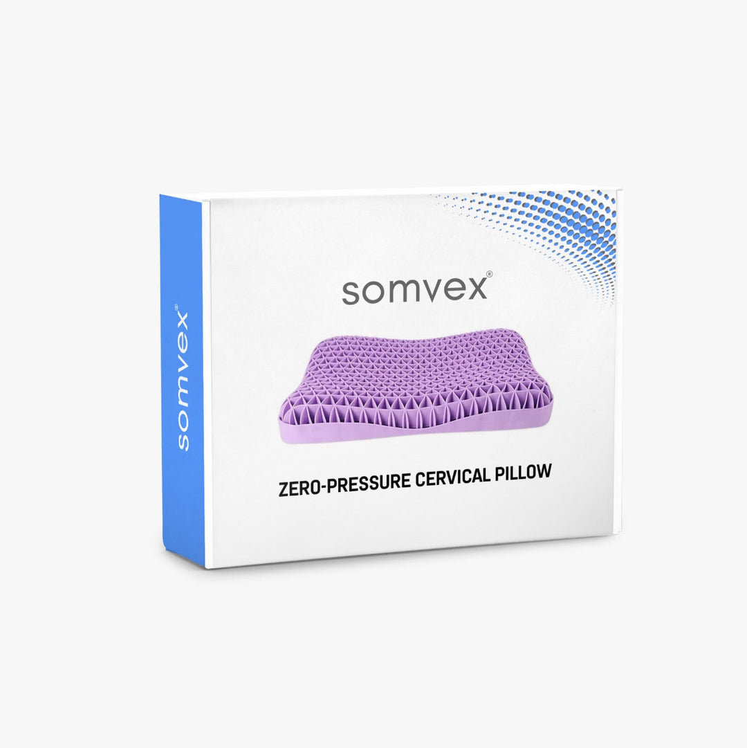 Zero-Pressure Latex Cervical Pillow with TPE Breathable Air Layer | Breathable Latex Neck Support | Bed Pillows